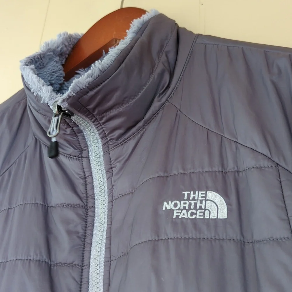 GUC North Face Reversible Fall / Winter Jacket L-XL Grey - Picture 2 of 7